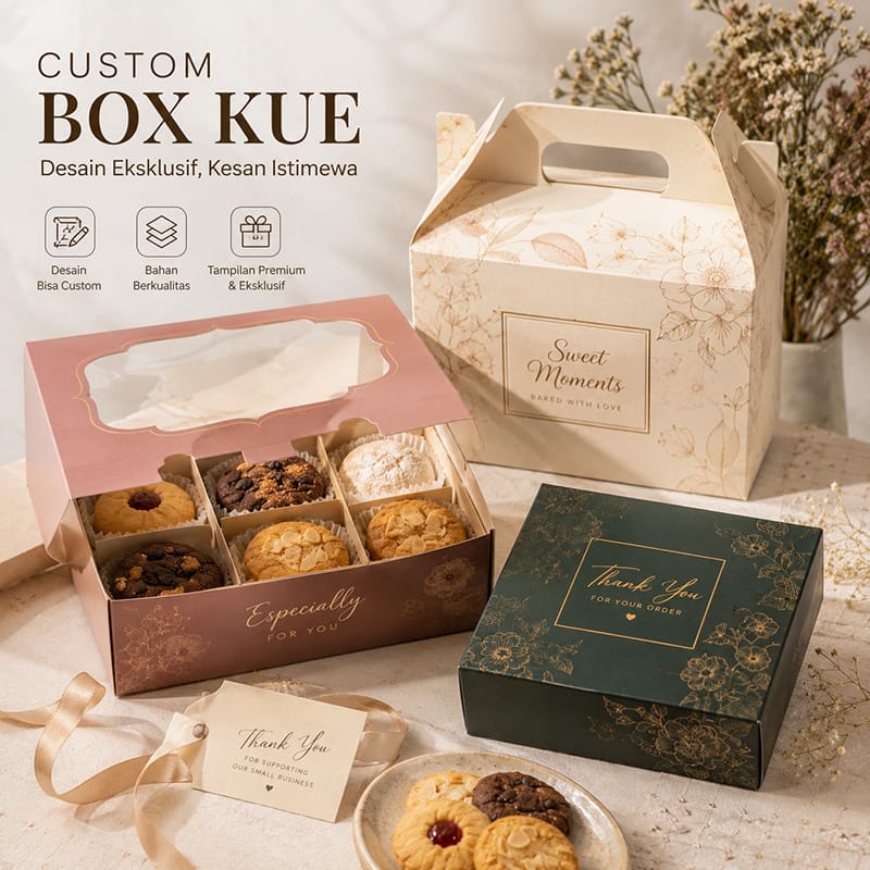 custom box kue